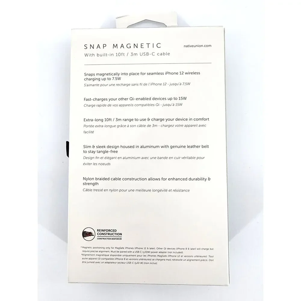 Native Union Snap Magnetic Wireless Charger – Dark Gray